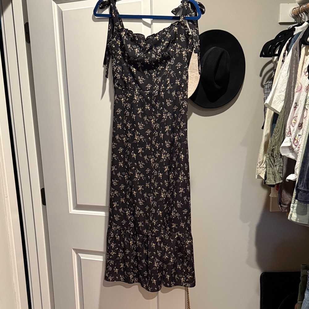 O.P.T Black Floral Dress